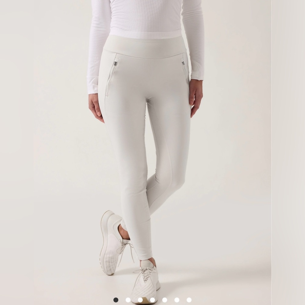 Athleta - peak hybrid fleece tights (medium)